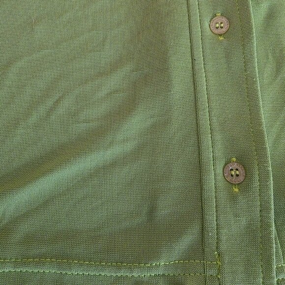 Dolce & Gabbana Jeans Women’s XS Sheer Lime Green Button Up Blouse Top Italy - Picture 9 of 16